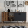 Hanah Home Exxen - 1620 Consola Nogal y Antracita